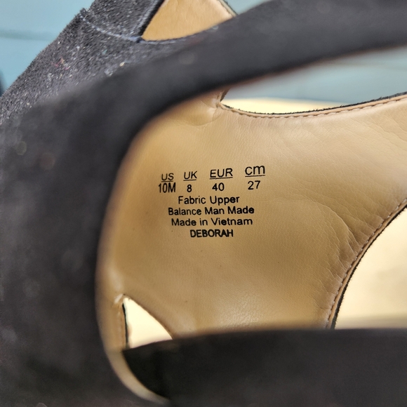 Naturalizer Deborah Slingback Black Peep Toe Casual Heels - Size 10 M - Picture 11 of 11